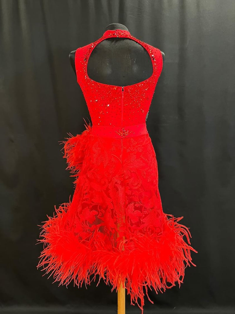 Red Passion Latin Dress