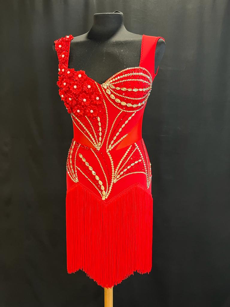 Latin Dress Red Beauty