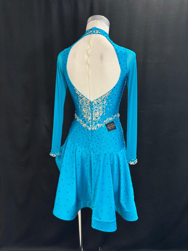 Latin Dress "Artic Blue"