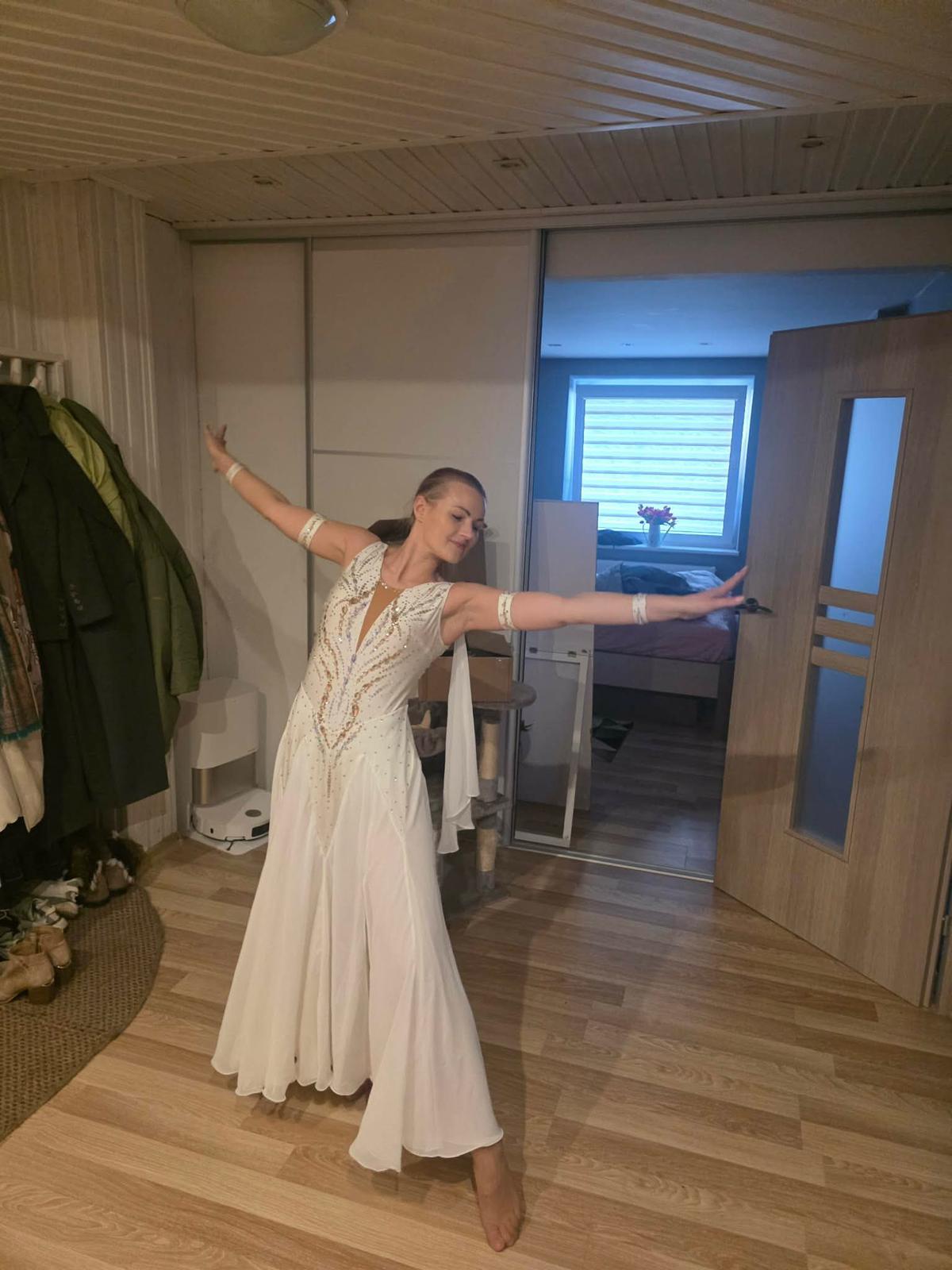 Susan Reynolds in her custom Star Dance dress