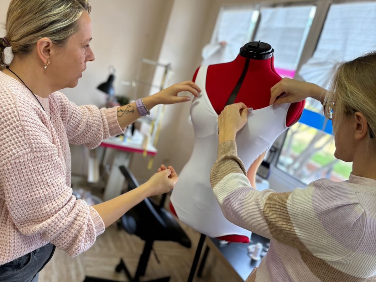 Fitting the trial bodysuit